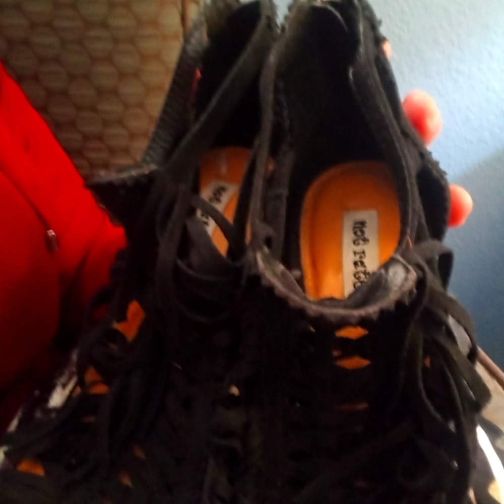Not rated wedge shoes size 9 black